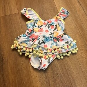 Nicole Miller Floral Baby Swimsuit